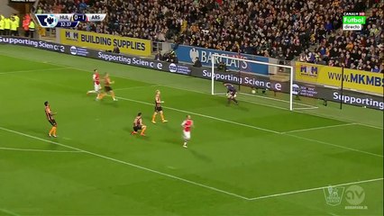 Hull City vs Arsenal 0-2 Aaron Ramsey goal 04.05.2015