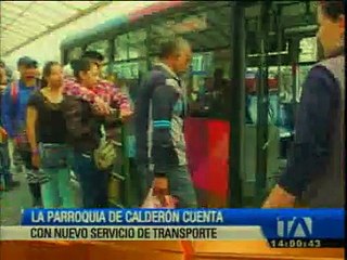 Calderón cuenta con nuevo servicio de tranpsorte