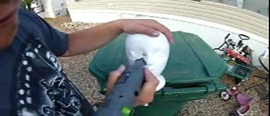 How to make a Zombie Prop using a Styrofoam head