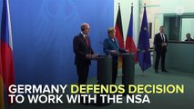 German Chancellor Angela Merkel Defends The NSA