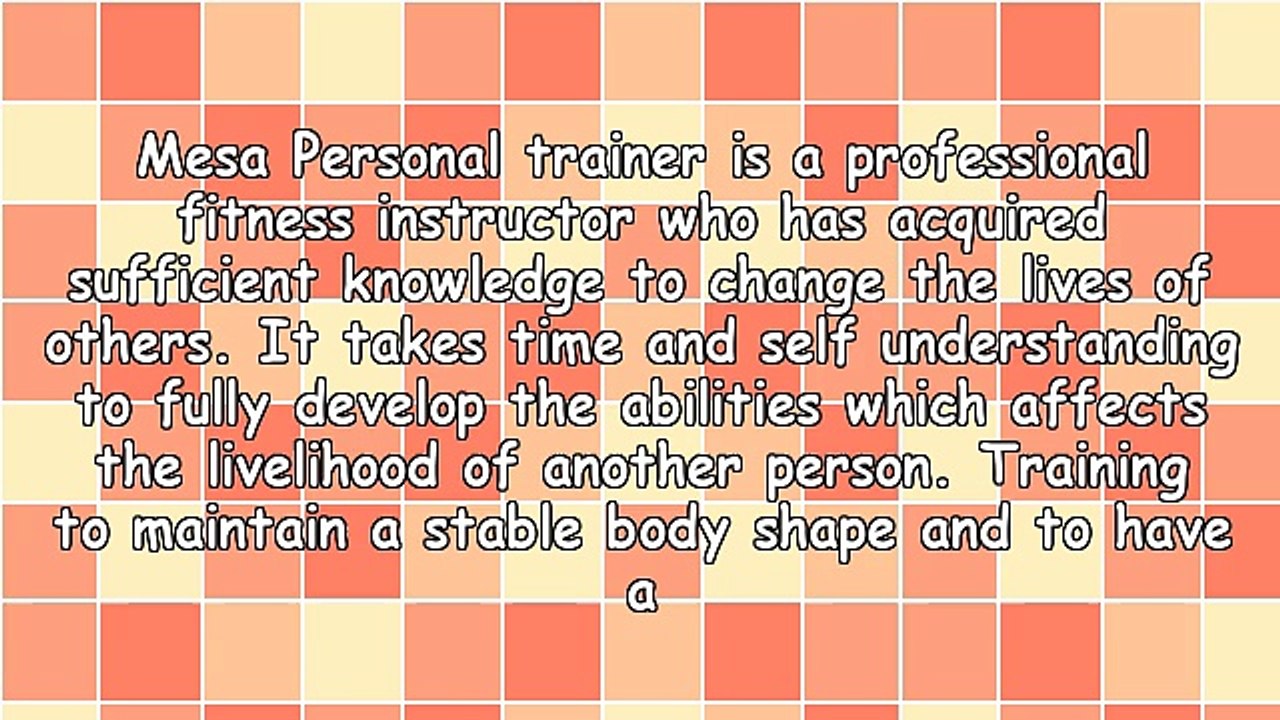 Benefits Of Mesa Personal Trainer