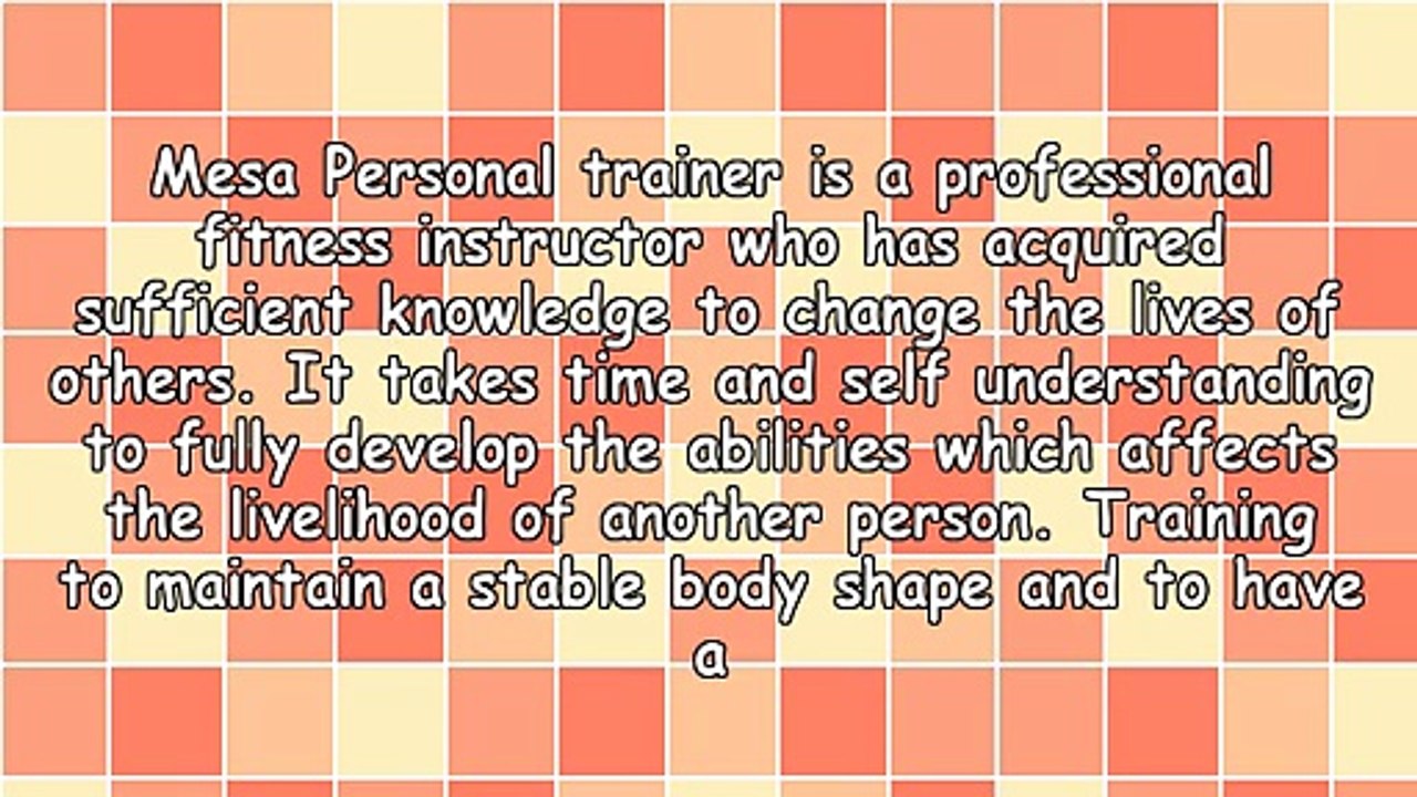 Benefits Of Mesa Personal Trainer