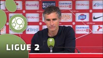 Conférence de presse Stade Brestois 29 - Dijon FCO (0-0) : Alex  DUPONT (SB29) - Olivier DALL'OGLIO (DFCO) - 2014/2015