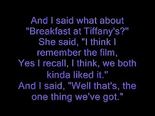 Breakfast At Tiffany's - Deep Blue Something (With Lyrics)