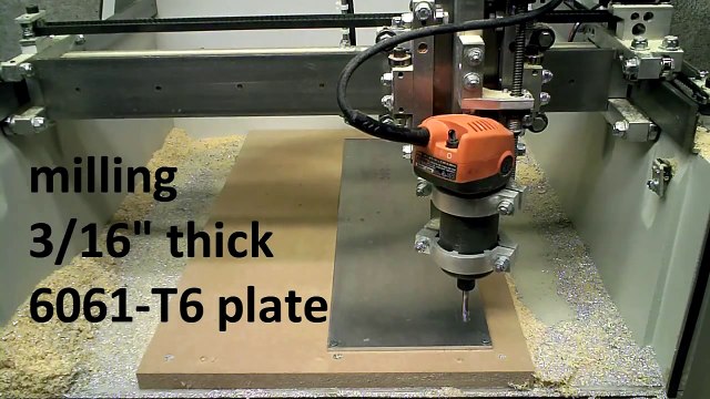DIY homebuilt 3 axis CNC router, CUTTING ALUMINUM