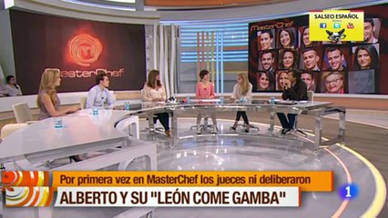 Alberto defiende su león come gamba en  _La mañana_  con Mariló Montero _ MasterChef (720p)