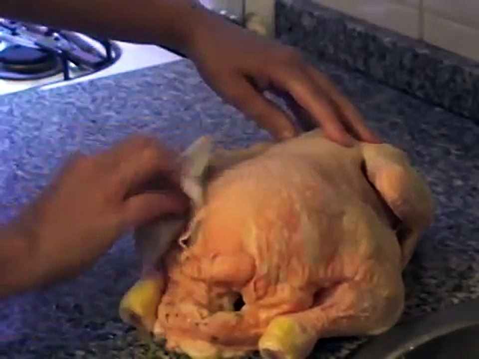 Cómo asar un pollo