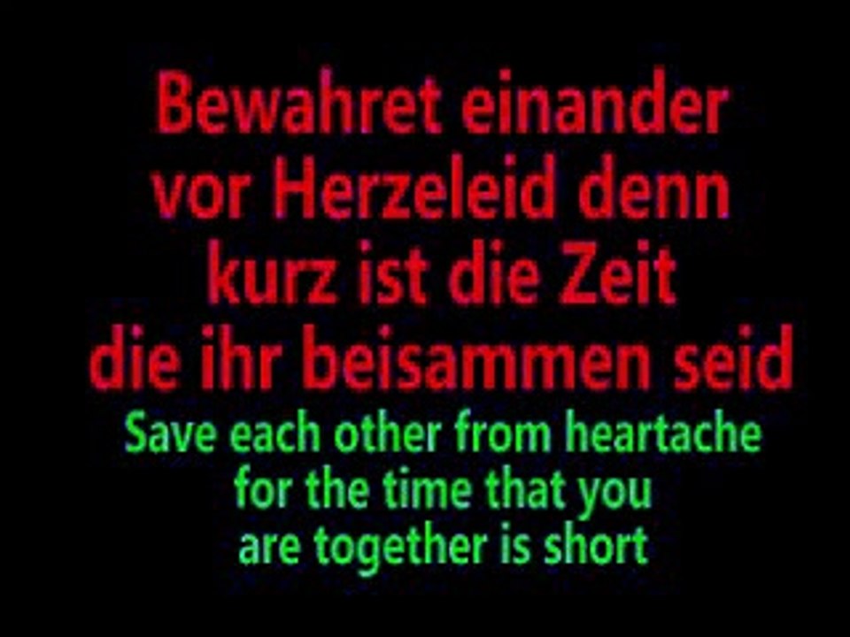 Herzeleid - Rammstein Lyrics and English Translation
