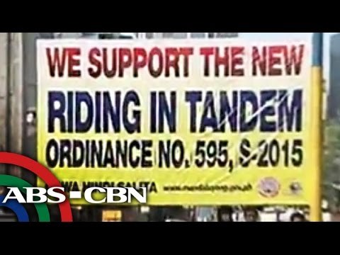 Pagbabawal sa riding-in-tandem sa Mandaluyong, 3 taong ipatutupad