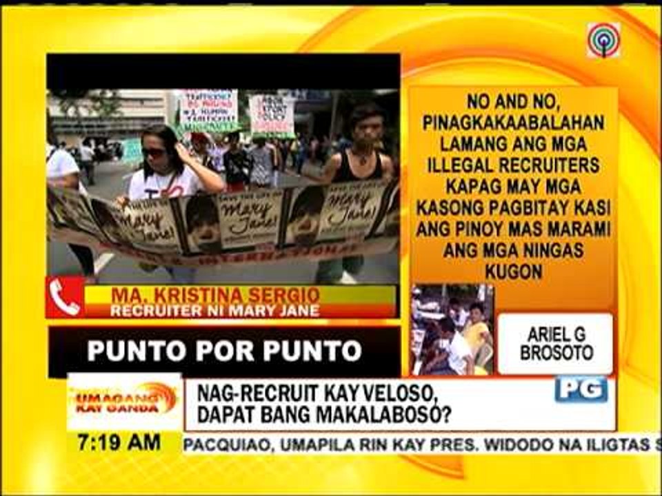 Punto por Punto: Recruiter ni Veloso, dapat bang kalaboso?