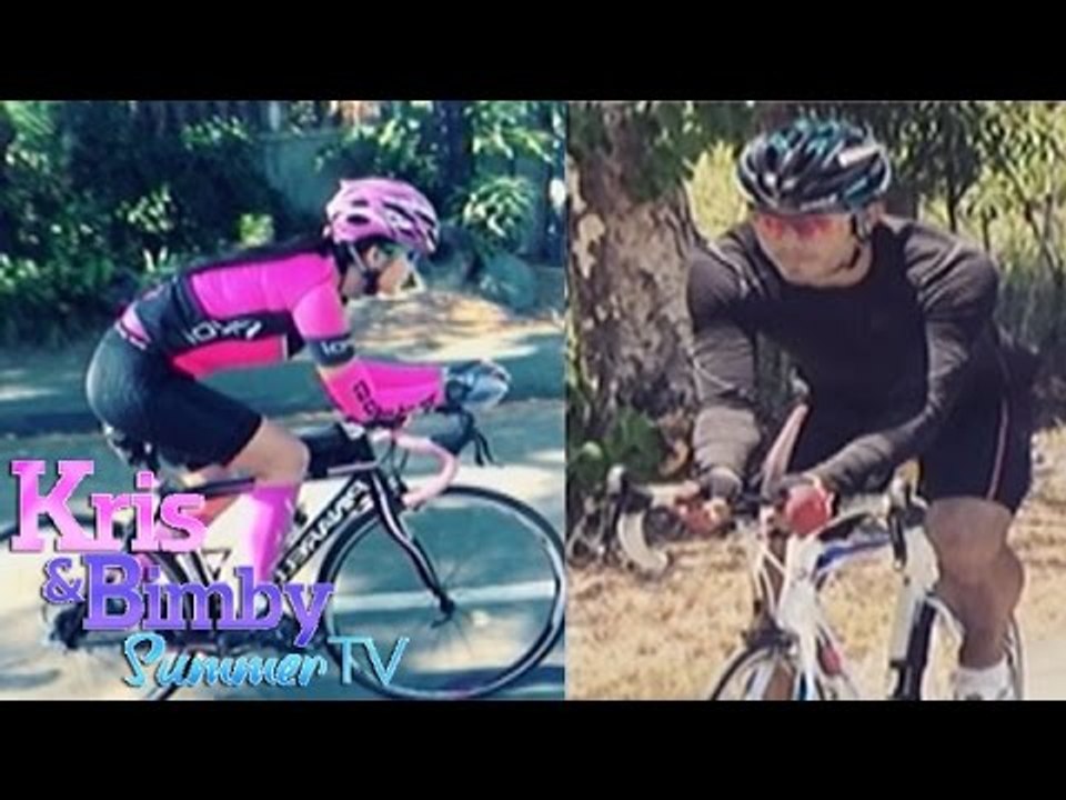 Belle and Gerald enjoy being triathletes