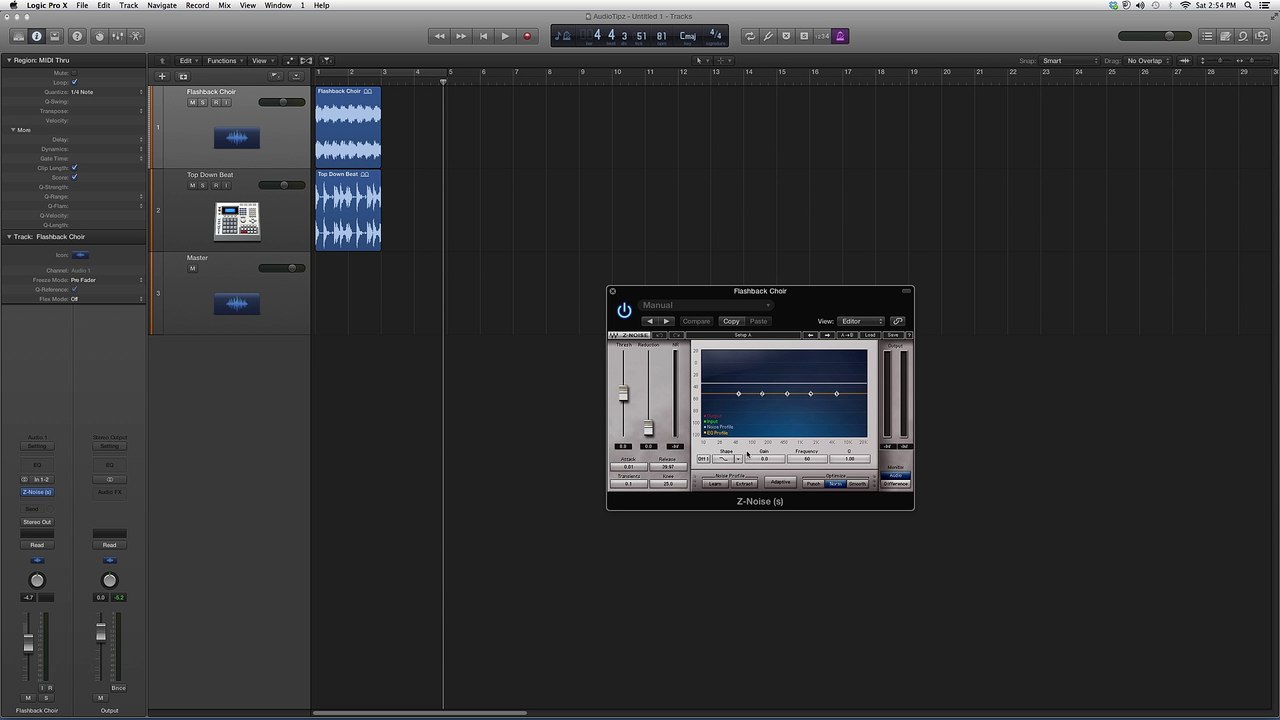 Waves ZNoise In Logic Pro