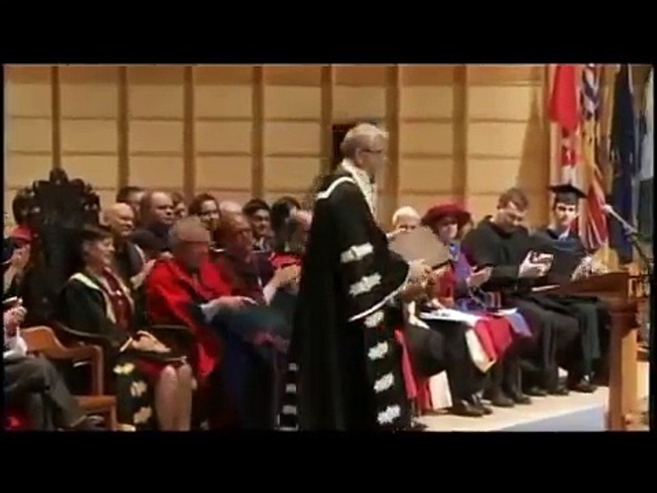 UBC Convocation Speech 2012 - Felim Donnelly; IR, Political Science, and US Studies Graduates
