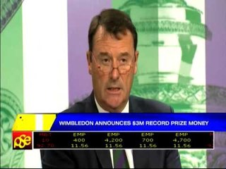Wimbledon announces $3-M prize money