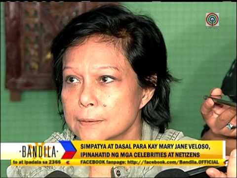 Who prayed for Mary Jane Veloso