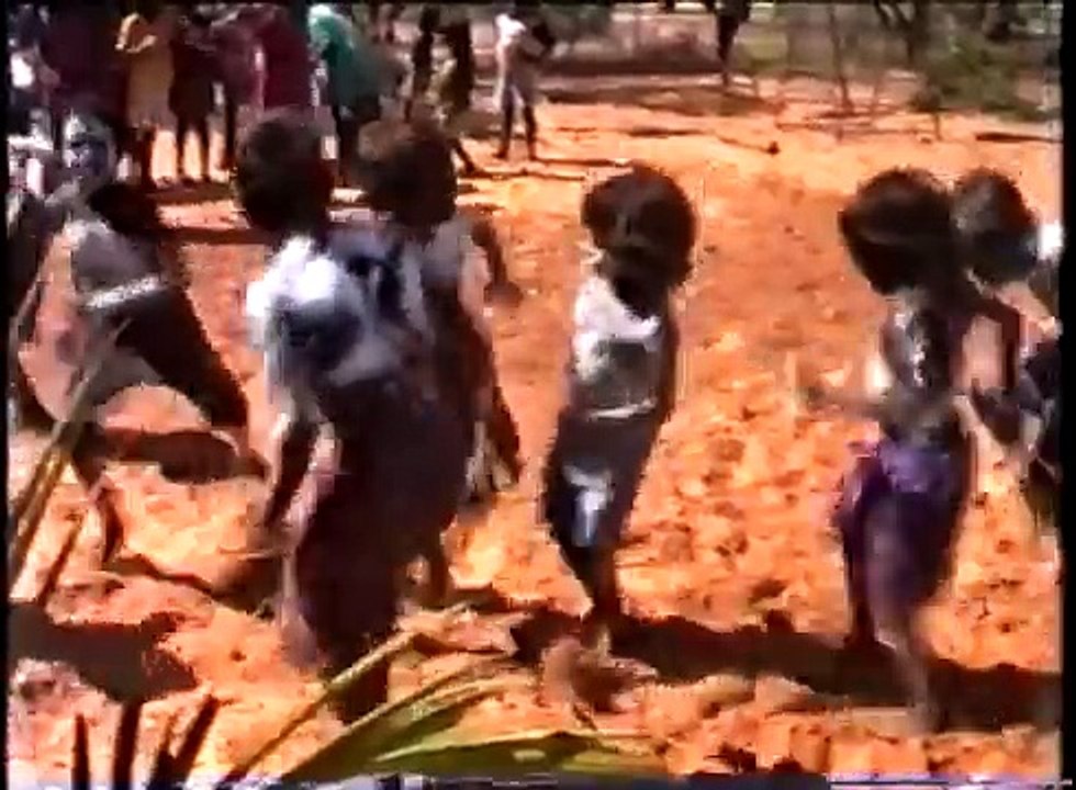 Aboriginal Dancing in Numbulwar school, Australia