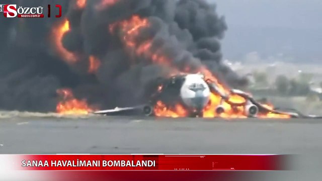 Yolcu uçağı böyle yandı