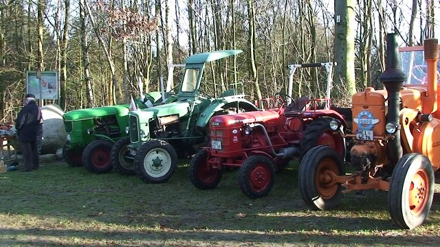 Lanz Bulldog & Co. - Burg / Dithmarschen am 14.01.2012. Wetter: Sonne, 4°.