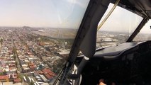 Aterrizaje Ciudad de México vista desde Cabina de Pilotos - Boeing 737-300