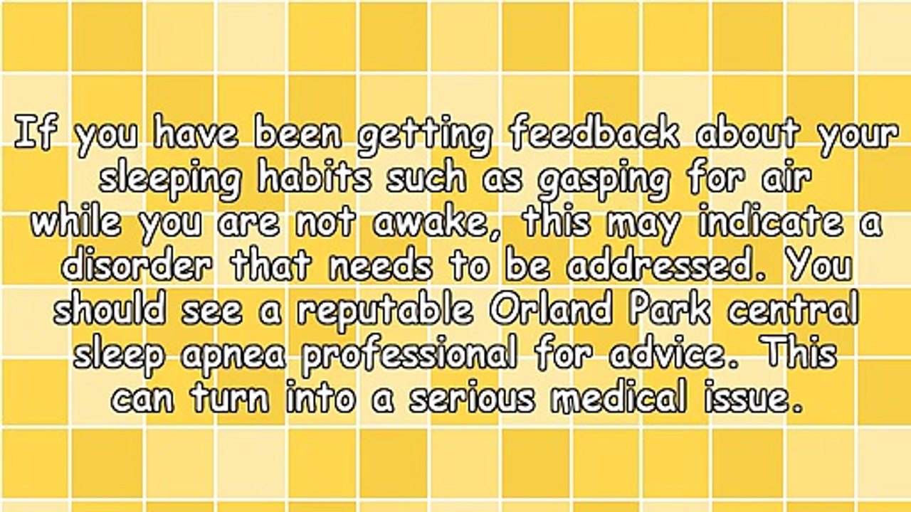 Get Orland Park IL Central Sleep Apnea Tips