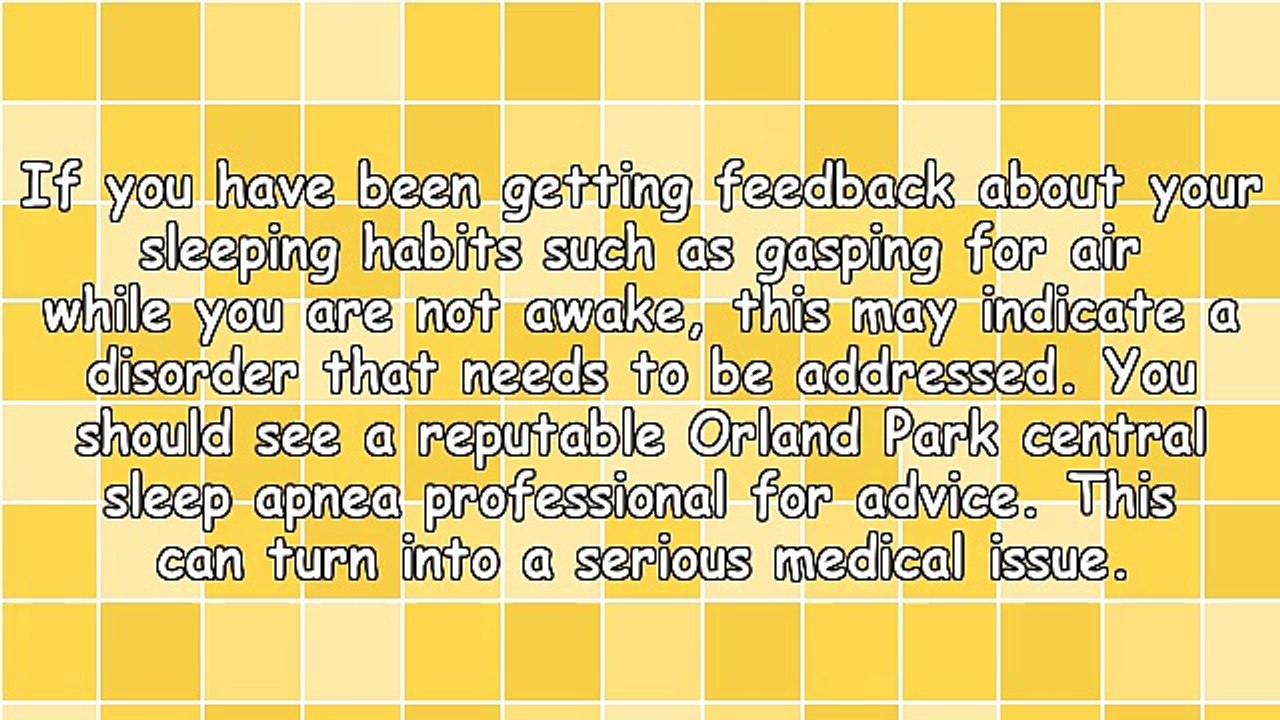 Get Orland Park IL Central Sleep Apnea Tips