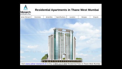 Ashar Monarch - Luxury Apartments for Sale in Thane West Mumbai