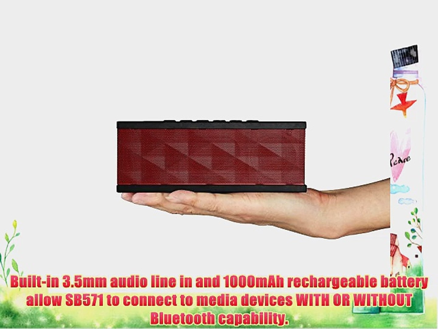 SoundBot? SB571 Bluetooth Wireless Speaker for 12 hrs Music Streaming
