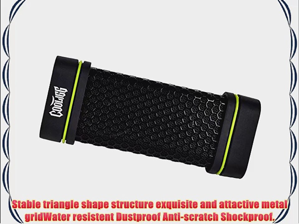 Cooligg Indoor Outdoor Sport Shockproof Dust-proof Super Bass Stereo Wireless Bluetooth Speaker