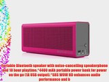 Braven 805 Wireless HD Bluetooth Speaker - Retail Packaging - Magenta/Gray