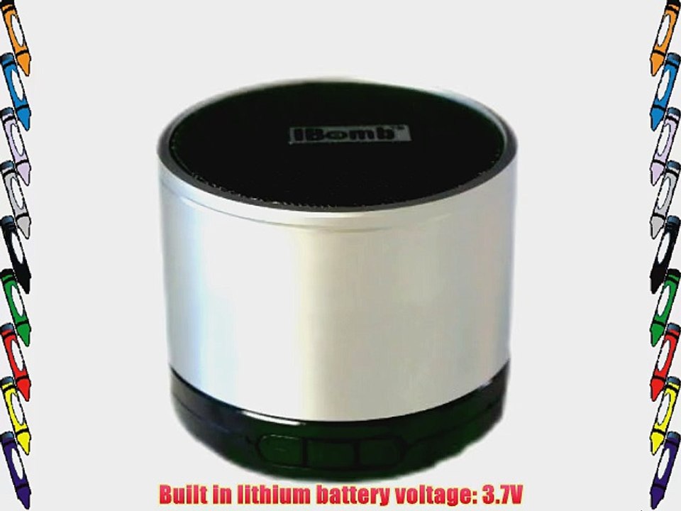 iBomb(TM) EX350 High Quality Wireless Bluetooth 3.0 with 3.5mm AUX Input Microphone Micro SD