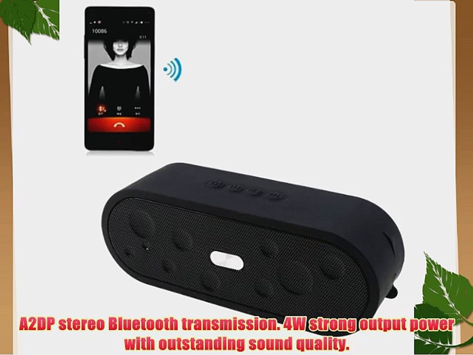 AGPtek Waterproof Shockproof Wireless Bluetooth Speaker Car Handsfree Speakerphone For iPhone