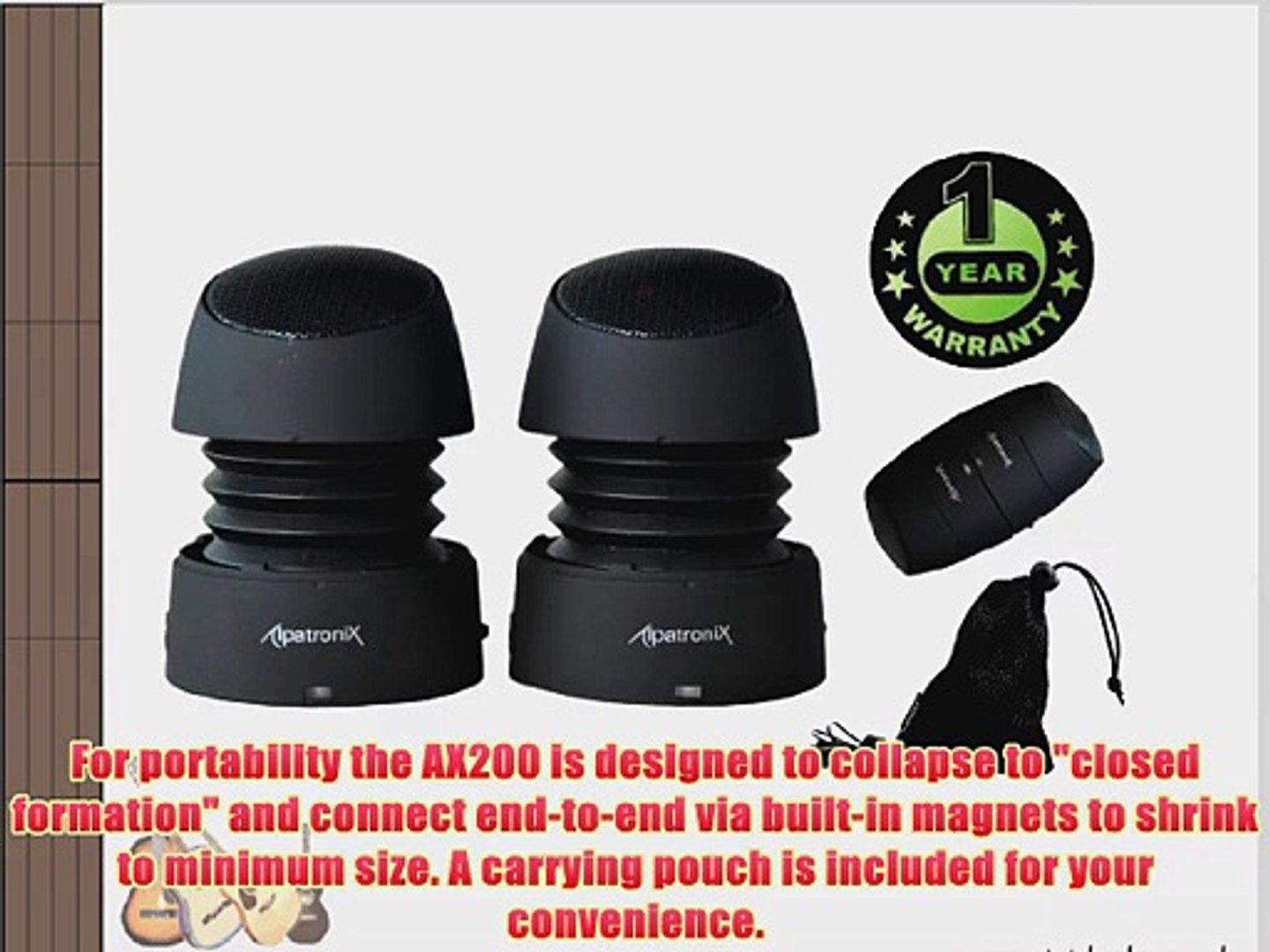 ayl portable mini capsule speaker system