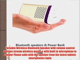 NewRice portable stereo Wireless Bluetooth speaker. Aluminum alloy shell ?shock proof