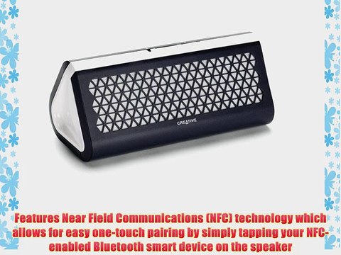 Creative Airwave Portable Wireless Bluetooth Speaker with NFC (Black
