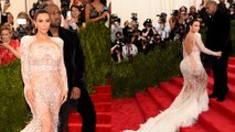 Kim Kardashian flashes flesh in a sheer Roberto Cavalli gown at Met Gala 2015