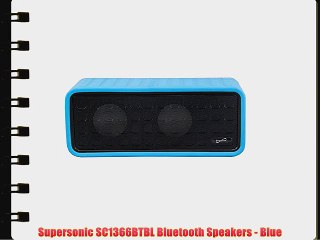 Supersonic SC1366BTBL Bluetooth Speakers - Blue