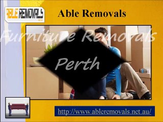 Furniture removals perth