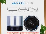 Tonez Audio Corp. CAN Portable Bluetooth Speaker/Speakerphone (Quick Silver)