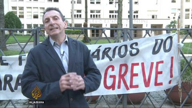 Brazilian teachers protest over pension cuts