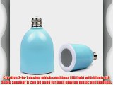 BLUETTEK Bluetooth Music Audio Speaker Wireless Portable LED Lamp E27 BT Mini Speaker with