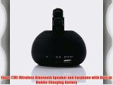 Elsse (TM) Wireless Bluetooth Speaker and Earphone with Built in Mobile Charging Battery