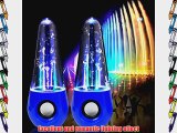 abcGOODefg? Three Colour LED Wireless Bluetooth Music Fountain Dancing Water Stereo Speakers