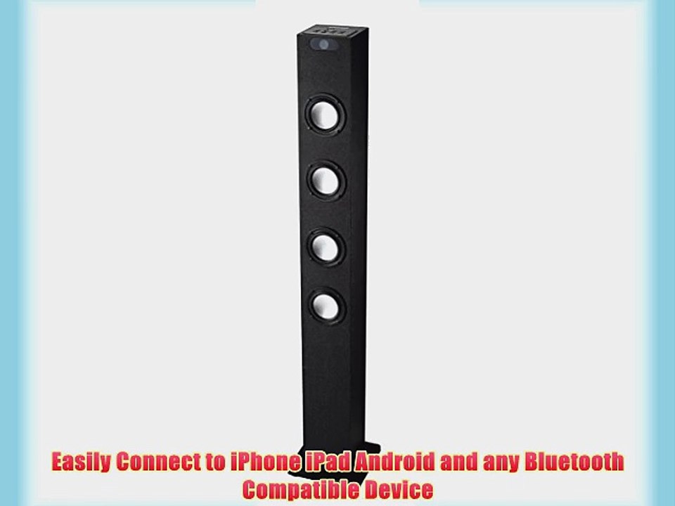 Sylvania PSP288BPL 2.0 Channel Bluetooth Tower Speaker Dock
