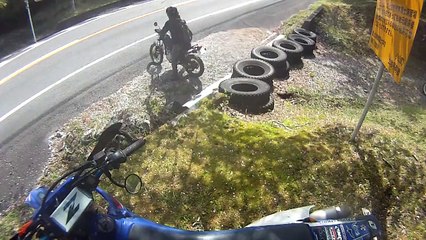 2段タイヤ越え失敗