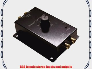 Stereo Line Level Amplifier Adjustable 0 ~ 15dB Gain