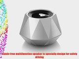 Pyrus Geometric Lines Wireless Multifunction Hands-free Bluetooth Speaker--Silver
