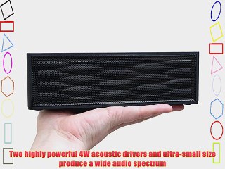 Download Video: LotFancy? Black Portable Wireless Bluetooth 4.0 SpeakerPowerful Sound with Microphone Rechargeable