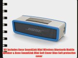 Bose SoundLink Mini Bluetooth Speaker with Soft Cover Bundle (Blue)