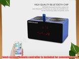 DBPOWER(US Seller) Bass Touch Screen Wireless Bluetooth Speaker Built-in FM Radio with NFC