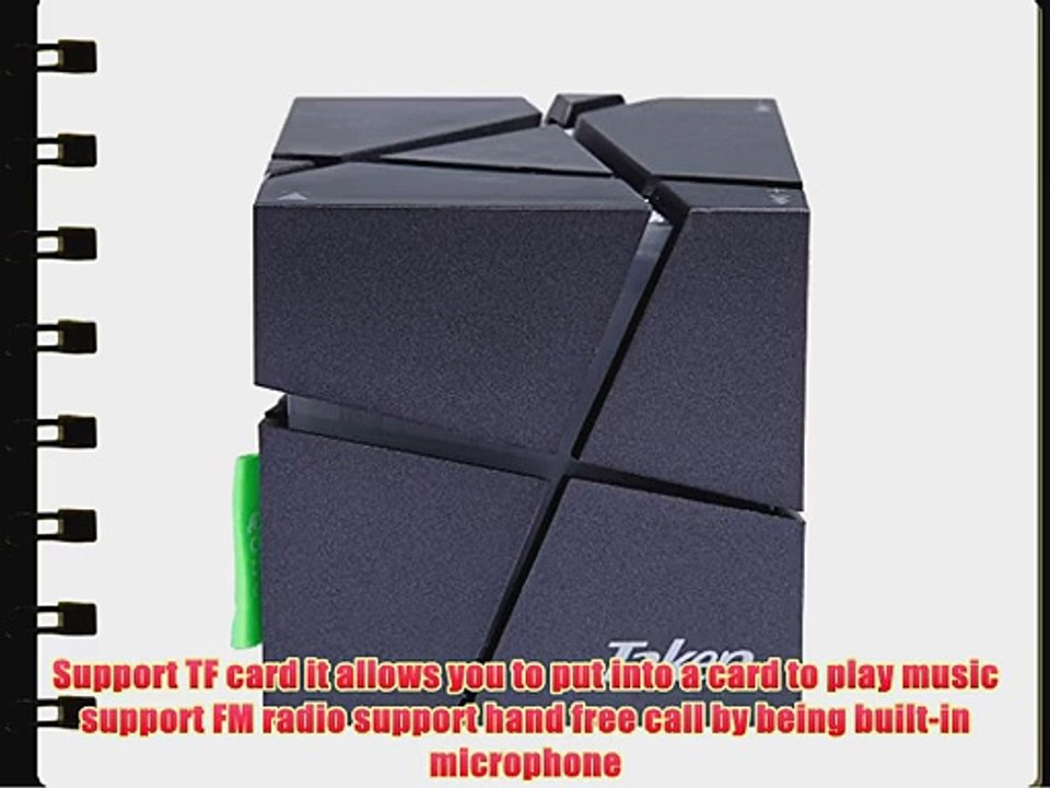 Taken Magic Cube Rechargeable Portable Bluetooth Wireless Speaker with Hands-Free Call Speaker